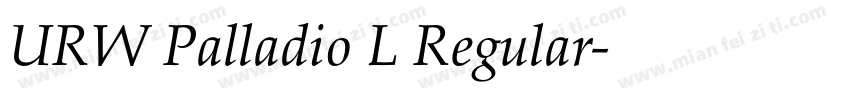URW Palladio L Regular字体转换